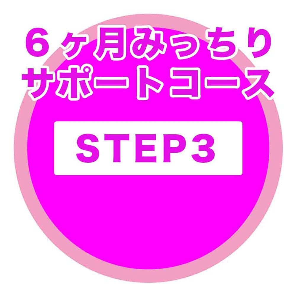 STEP3 ６ヶ月みっちりサポートコースの概要